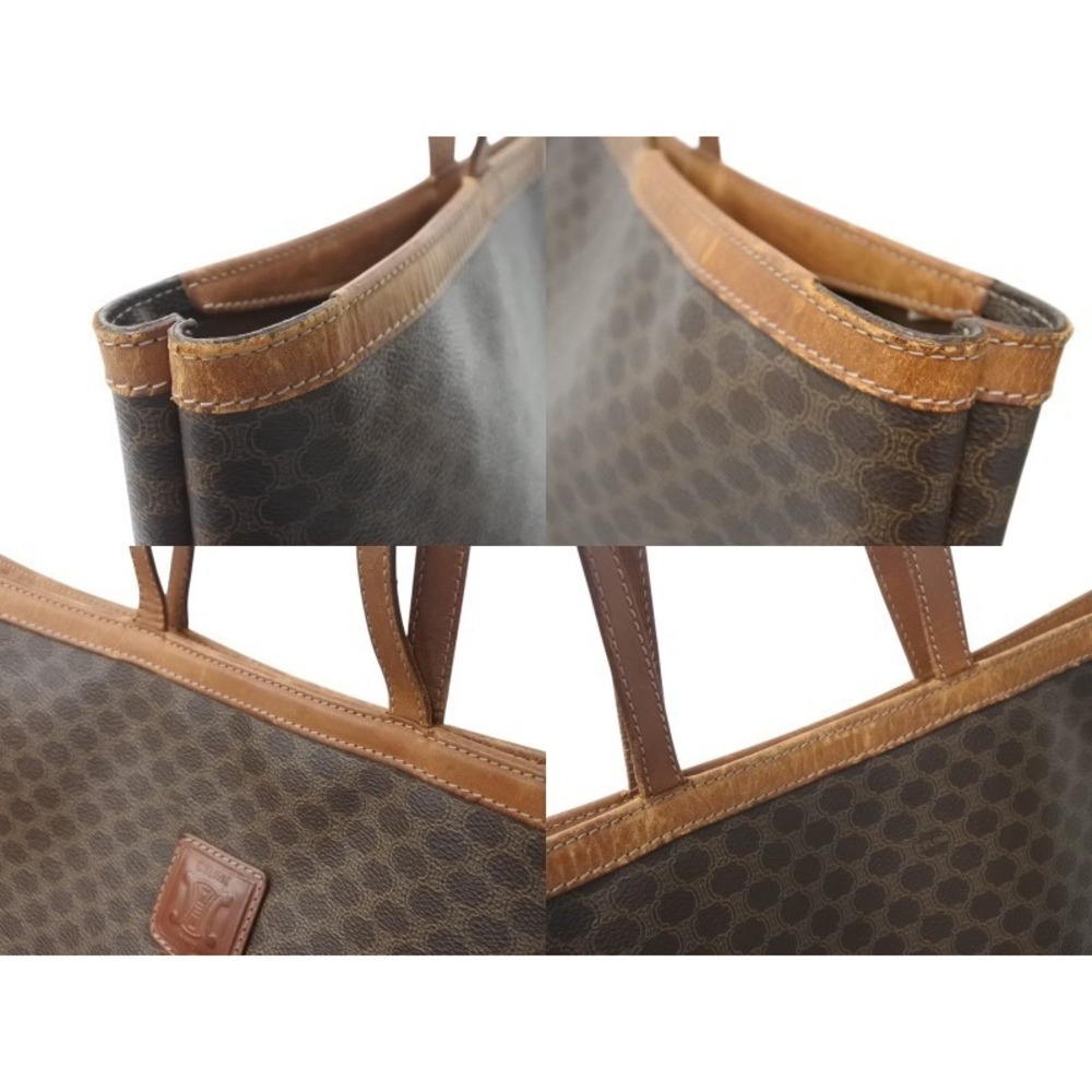 Celine tote bag Beige Tan brown leather macadam pattern - Picture 4 of 8